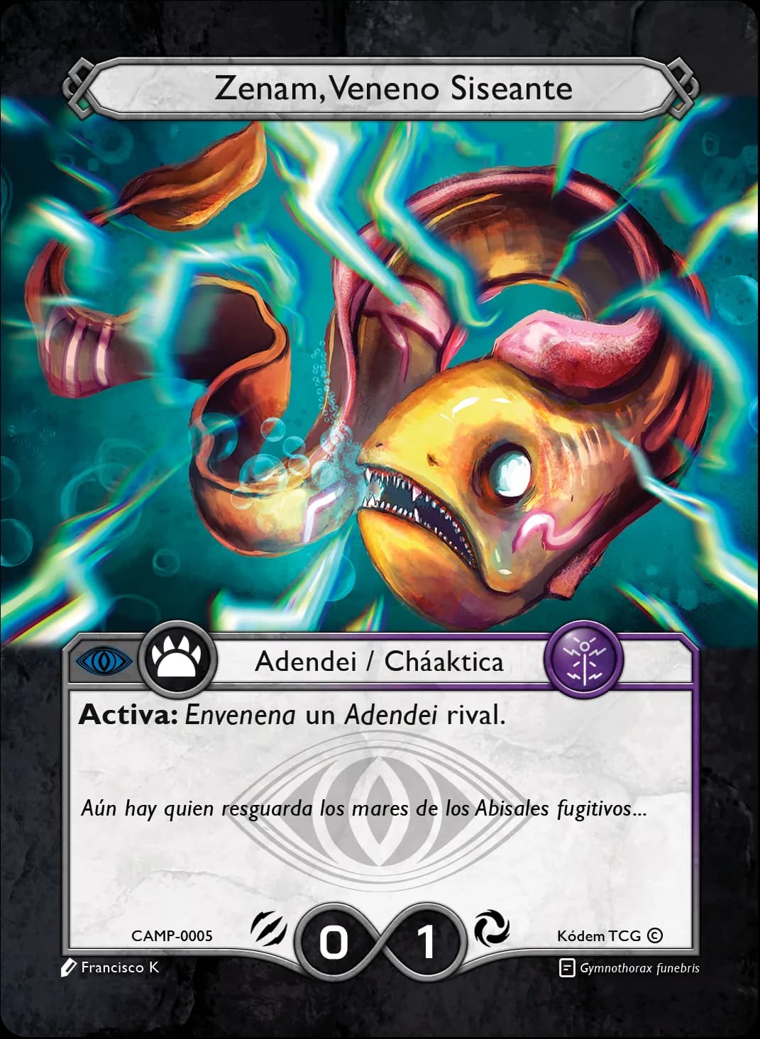 Zenam, Veneno Siseante