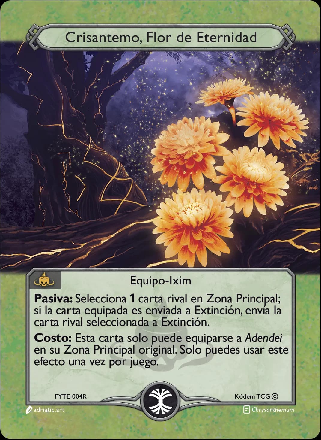Crisantemo, Flor de Eternidad