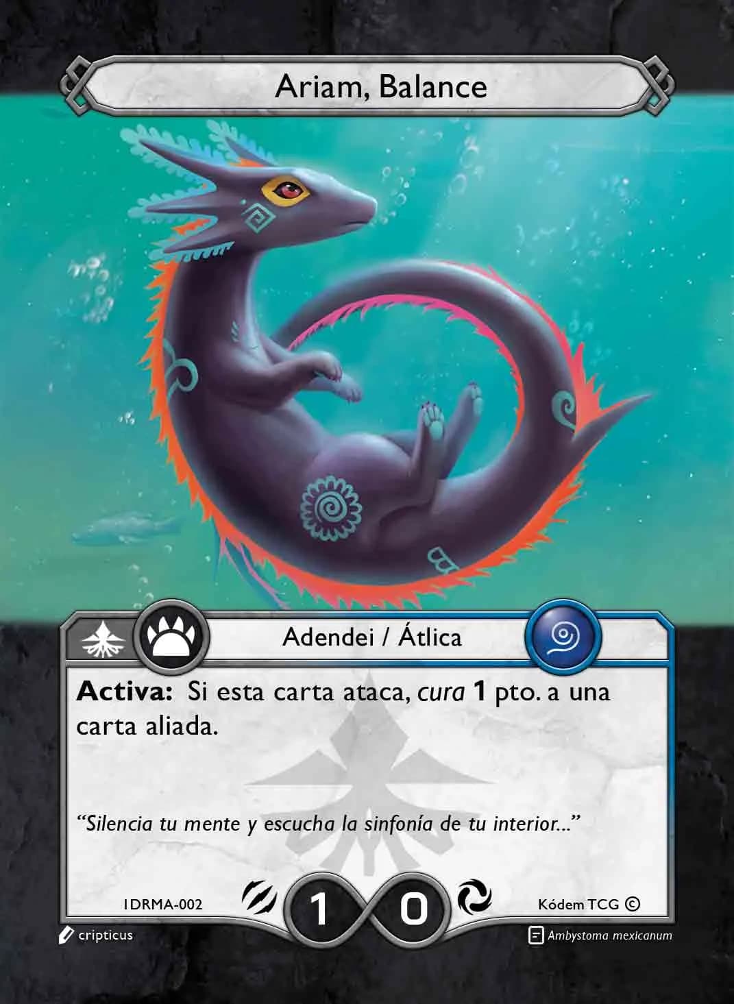 Ariam, Balance
