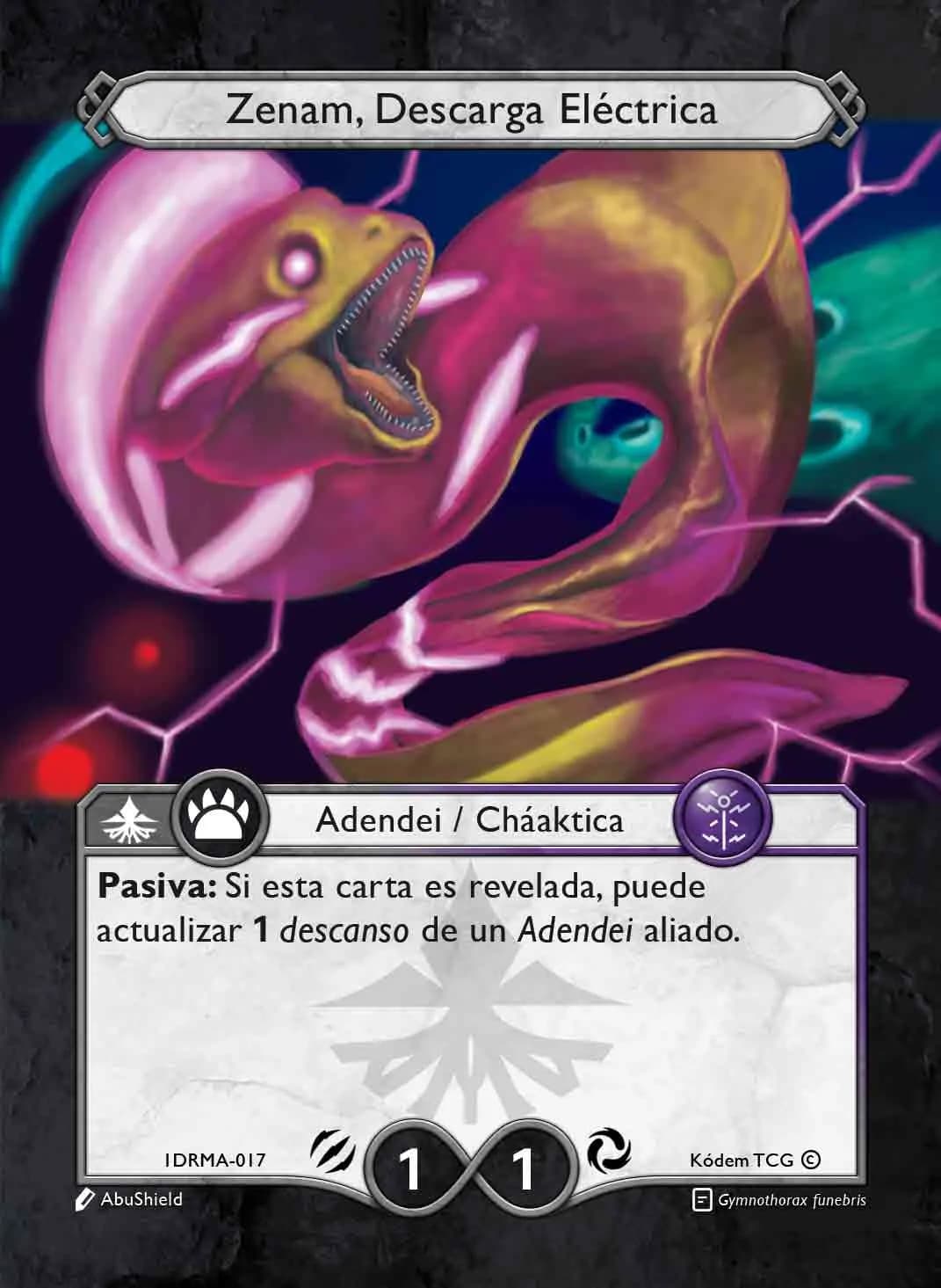 Zenam, Descarga Electrica