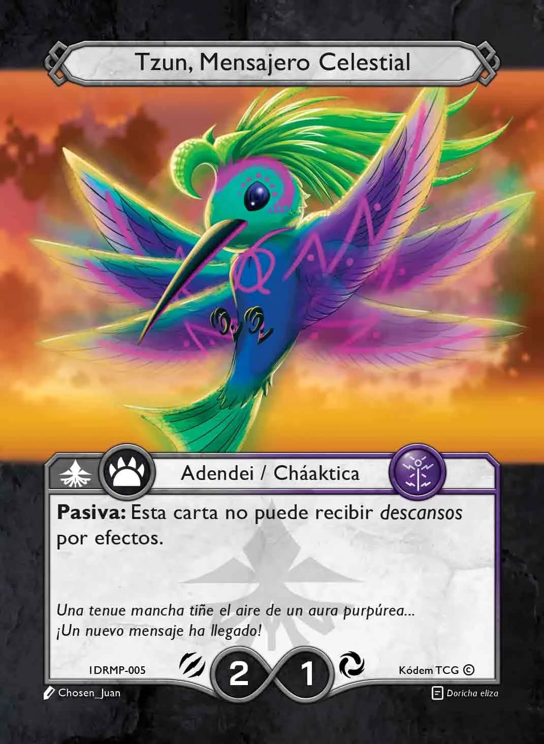 Tzun, Mensajero Celestial