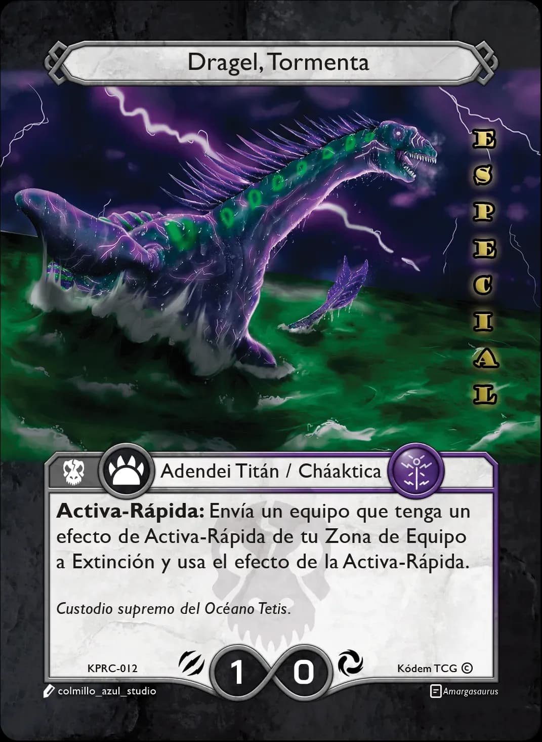 Dragel, Tormenta