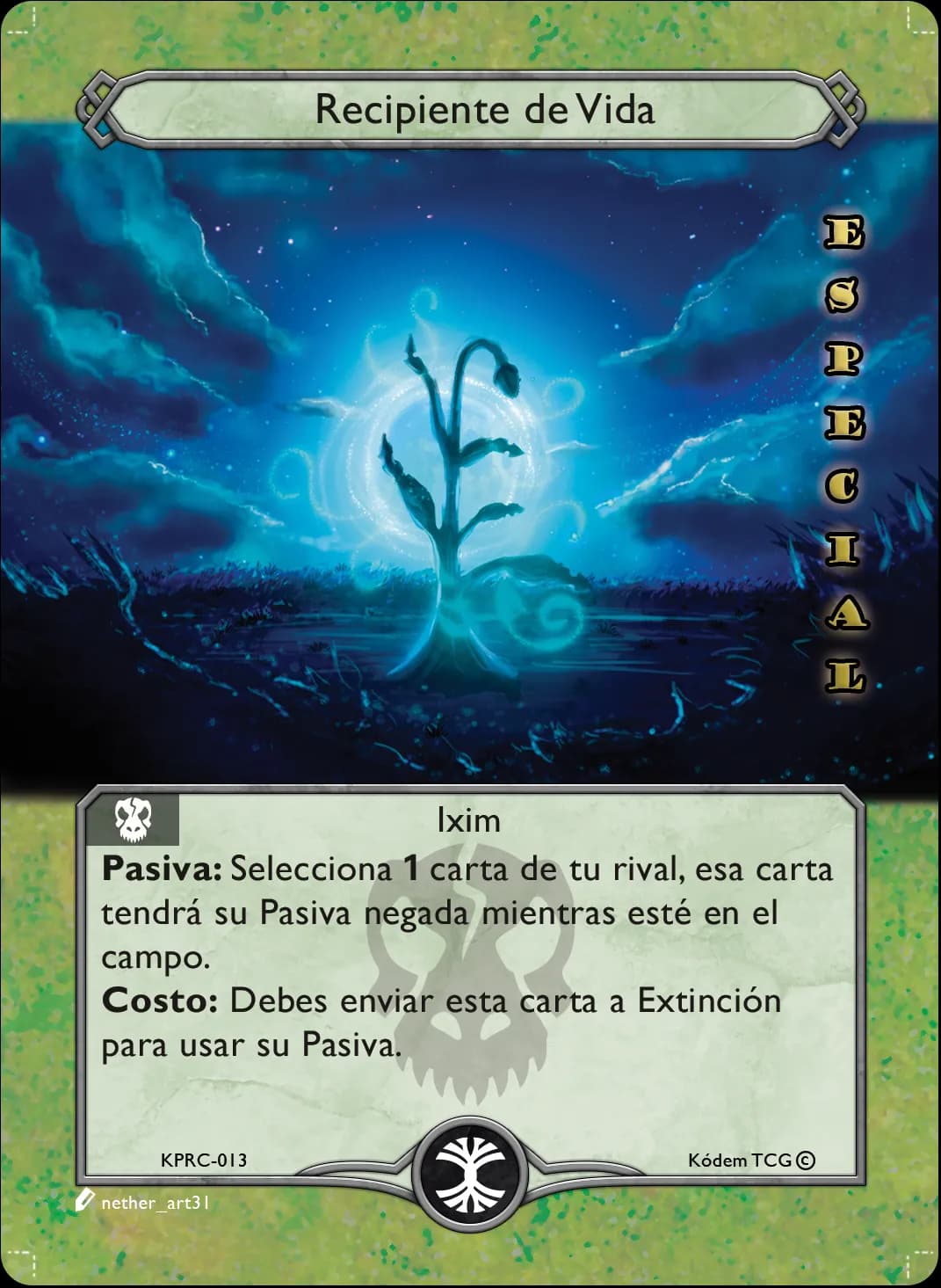 Recipiente de Vida