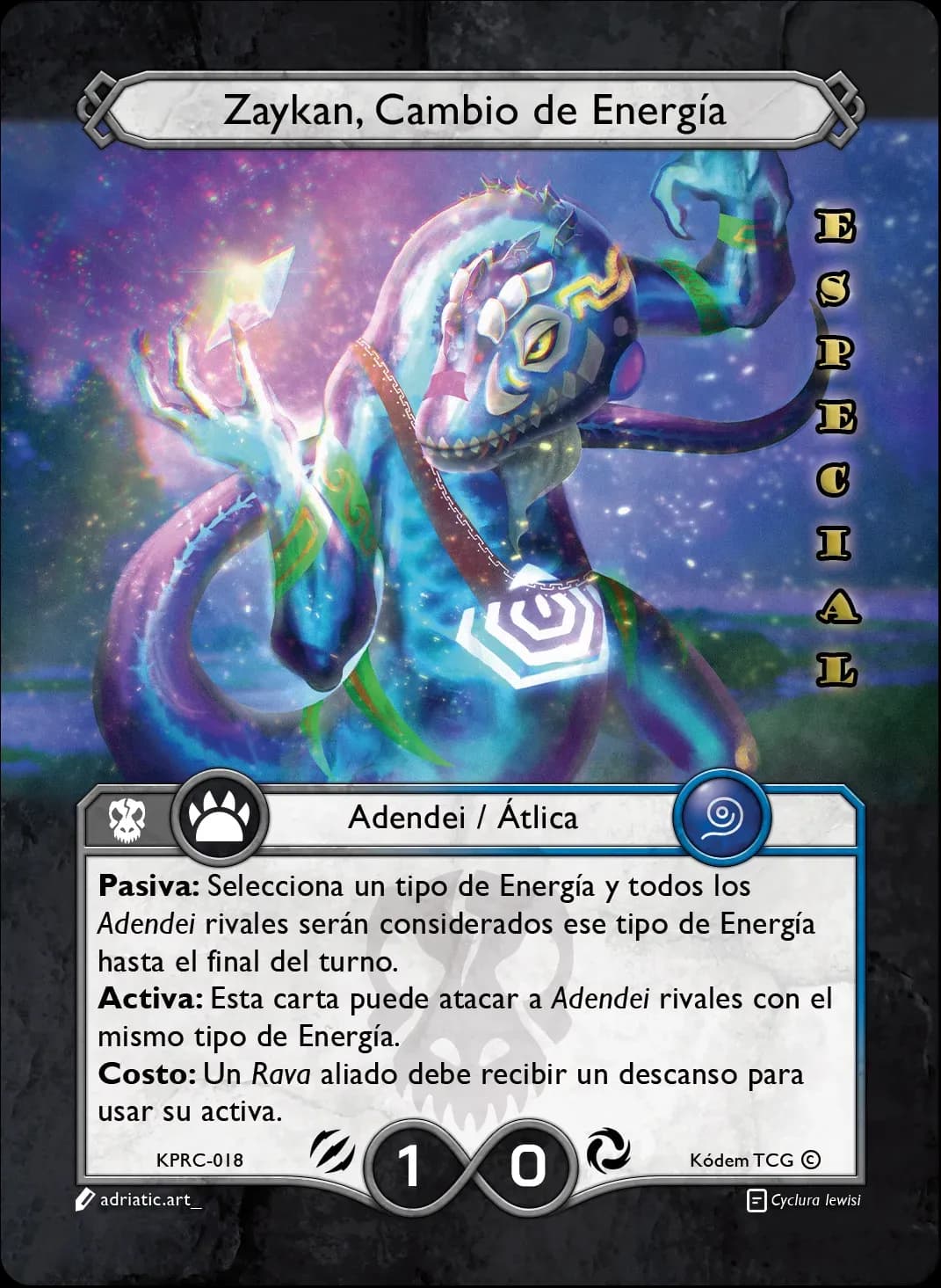 Zaykan, Cambio de Energia