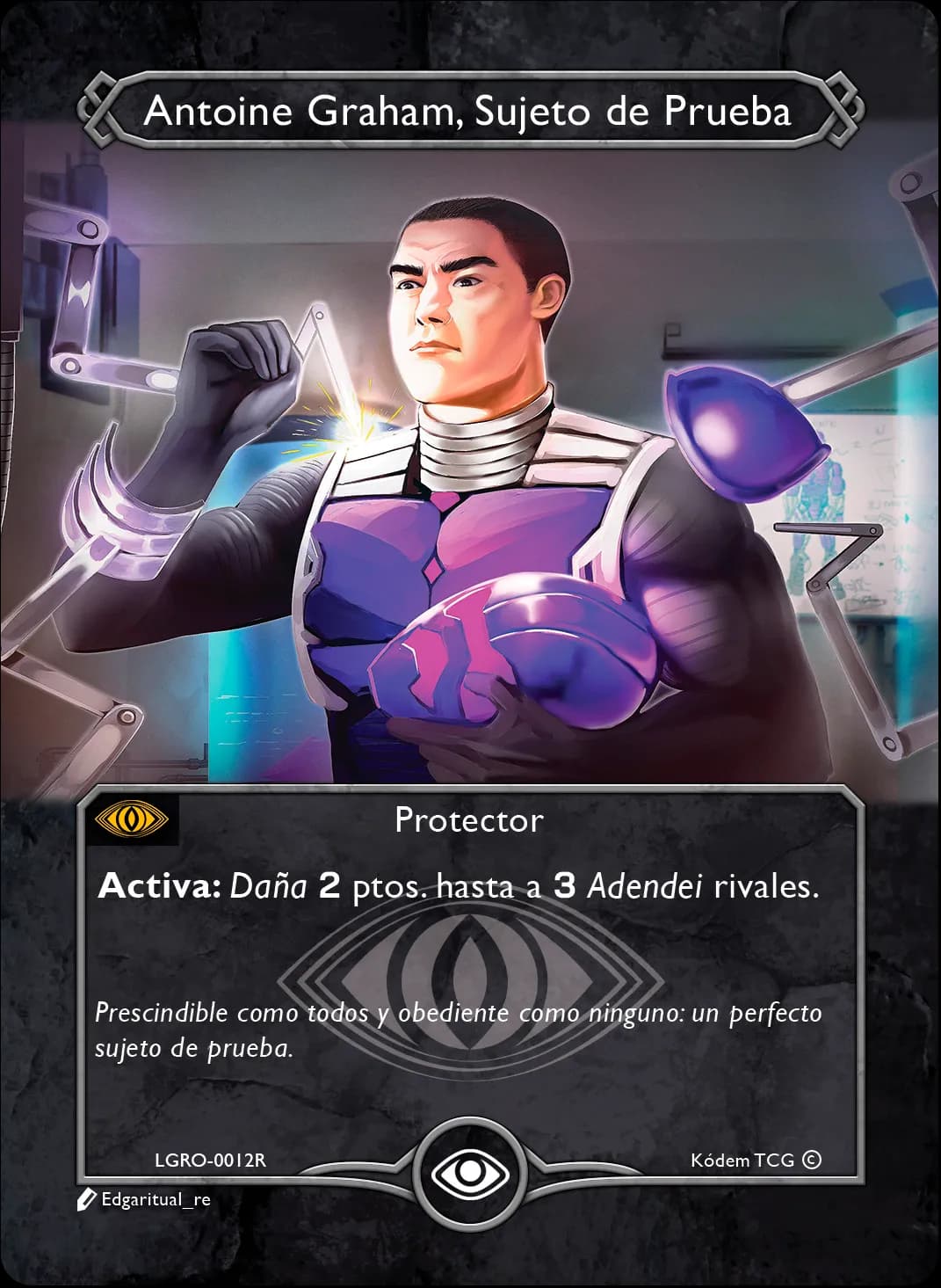 Antoine Graham, Sujeto de Prueba