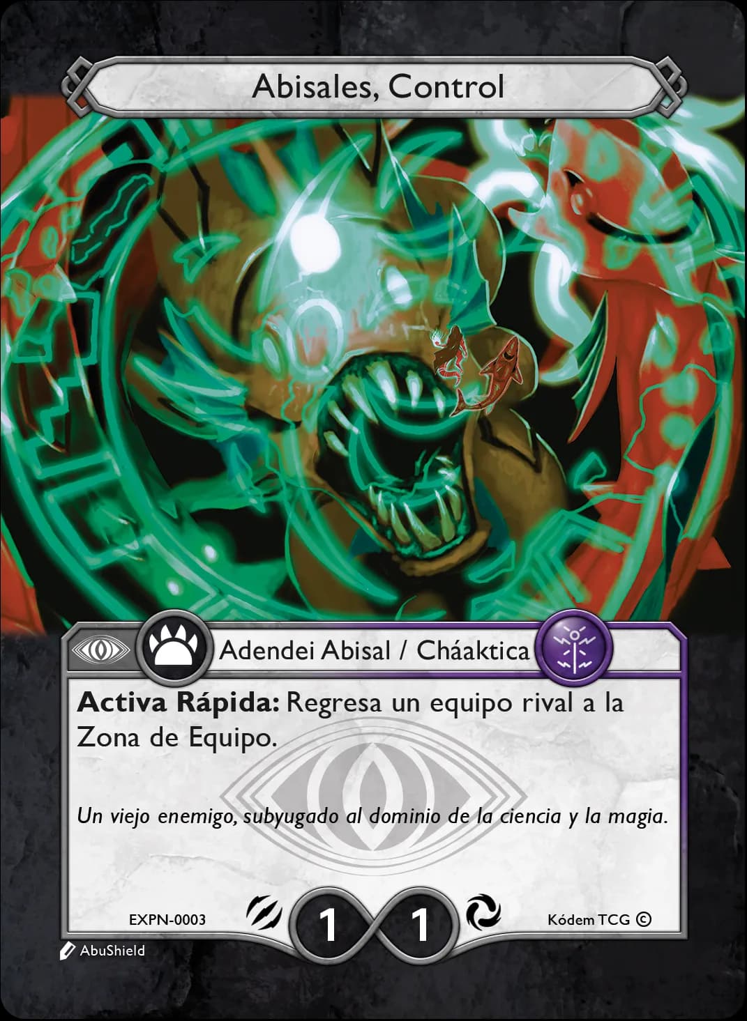 Abisales, Control