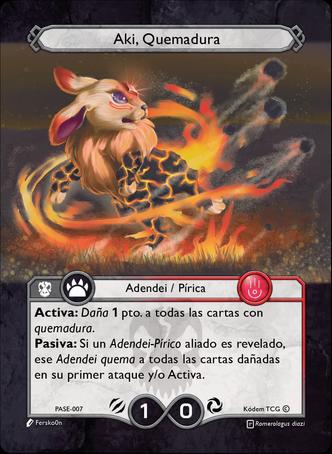 Aki, Quemadura