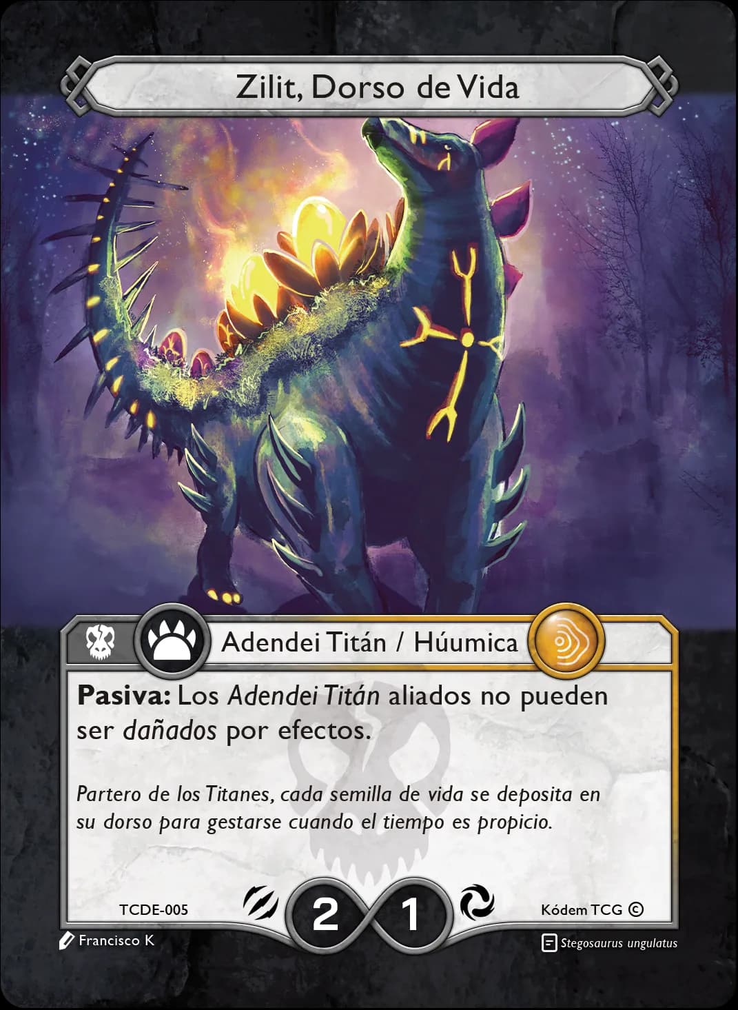 Zilit, Dorso de Vida