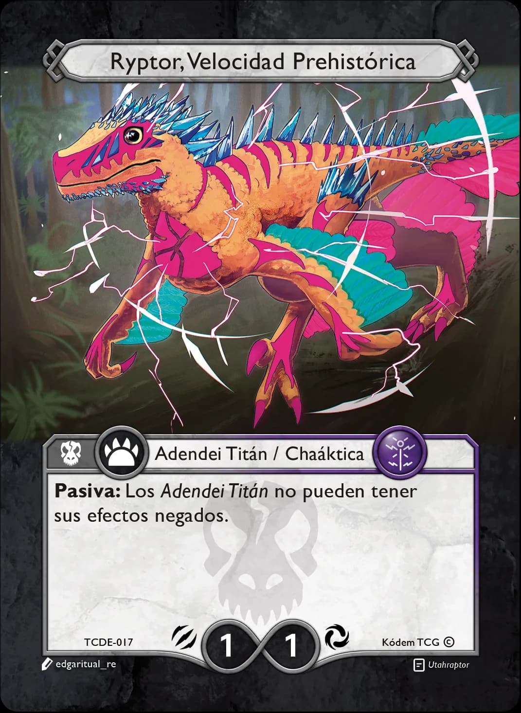 Ryptor, Velocidad Prehistorica