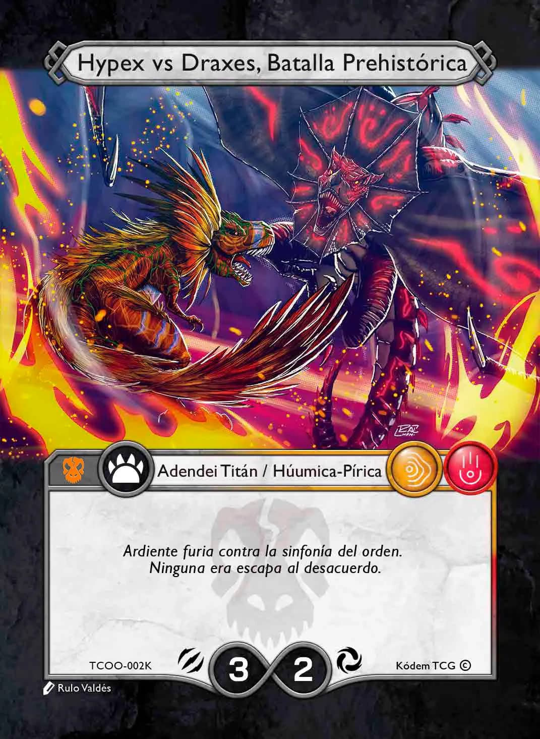 Hypex vs Draxes, Batalla Prehistorica