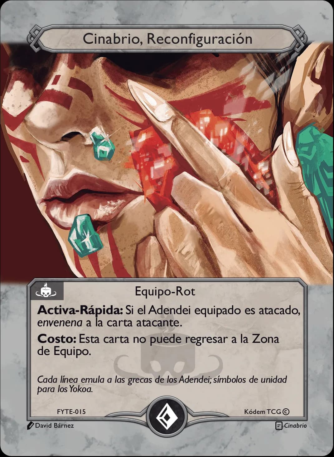 Cinabrio, Reconfiguración