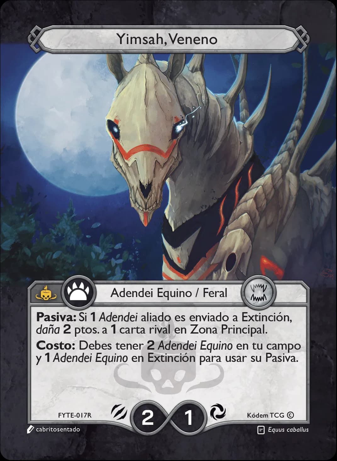 Yimsah, Veneno