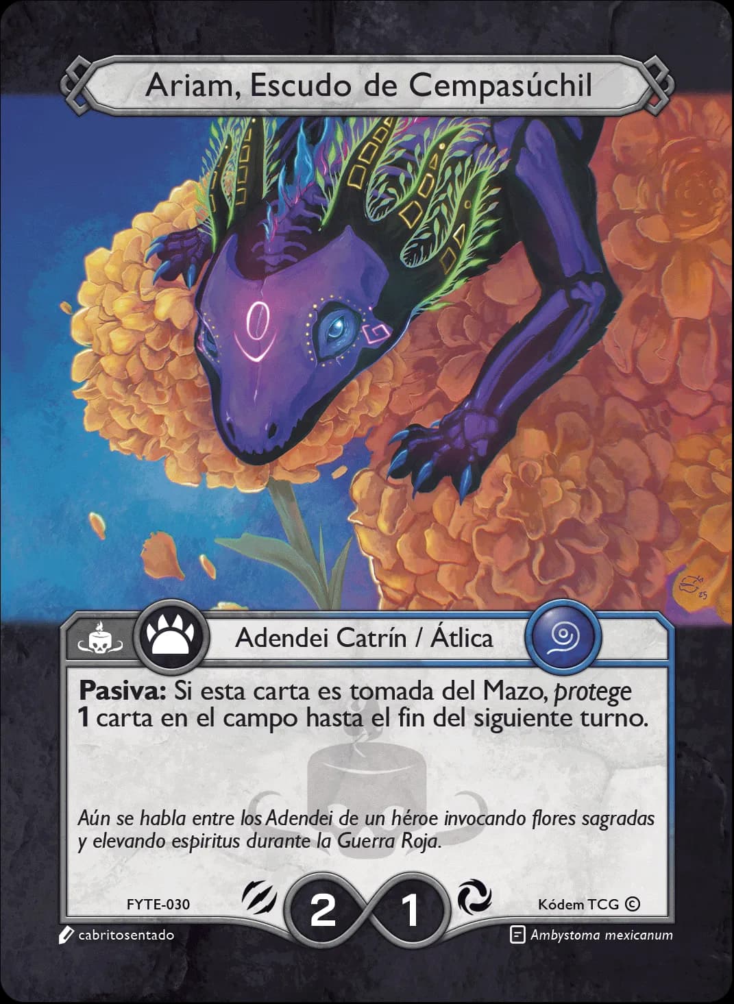 Ariam, Escudo de Cempasúchil