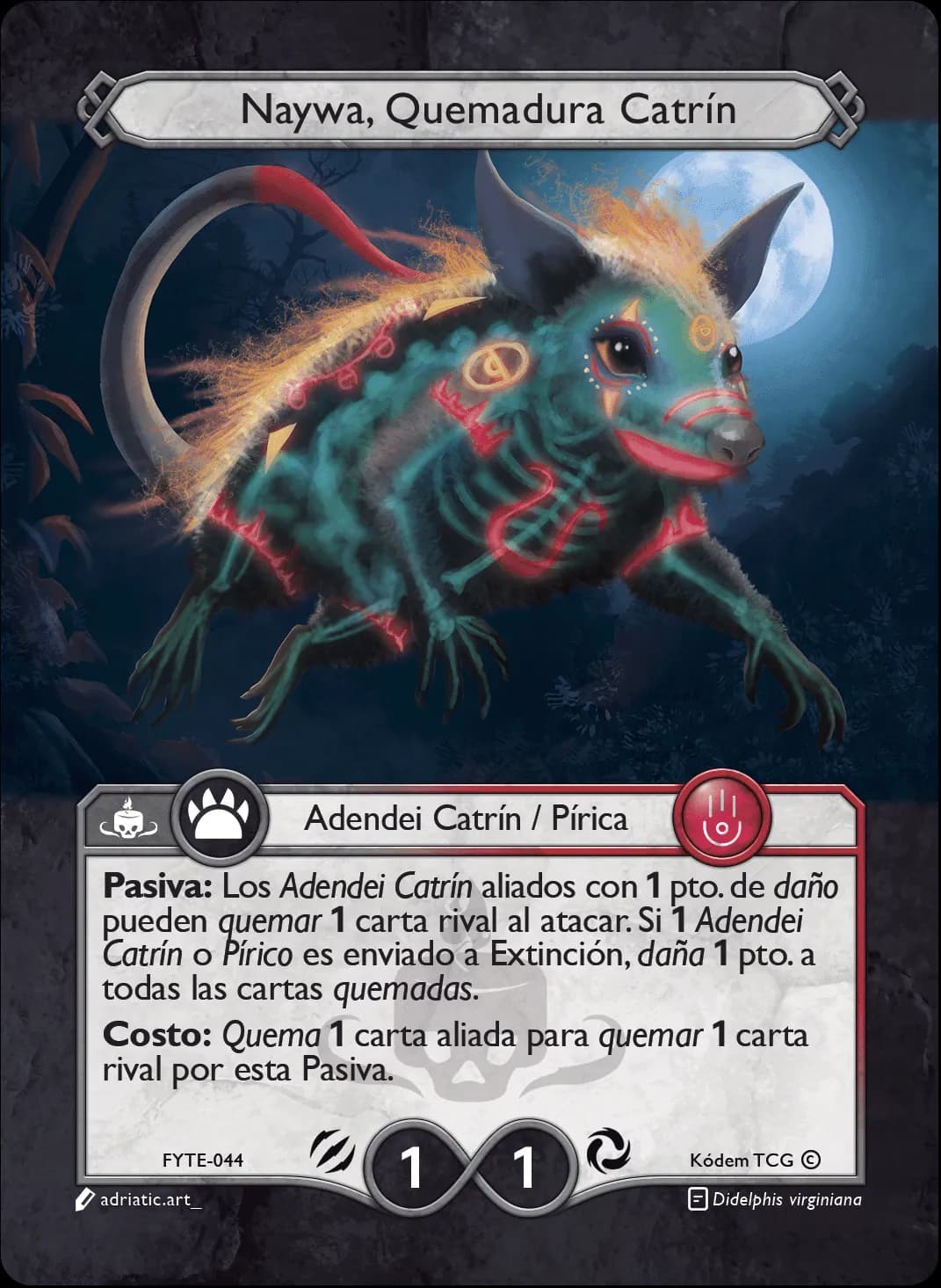 Naywa, Quemadura Catrín