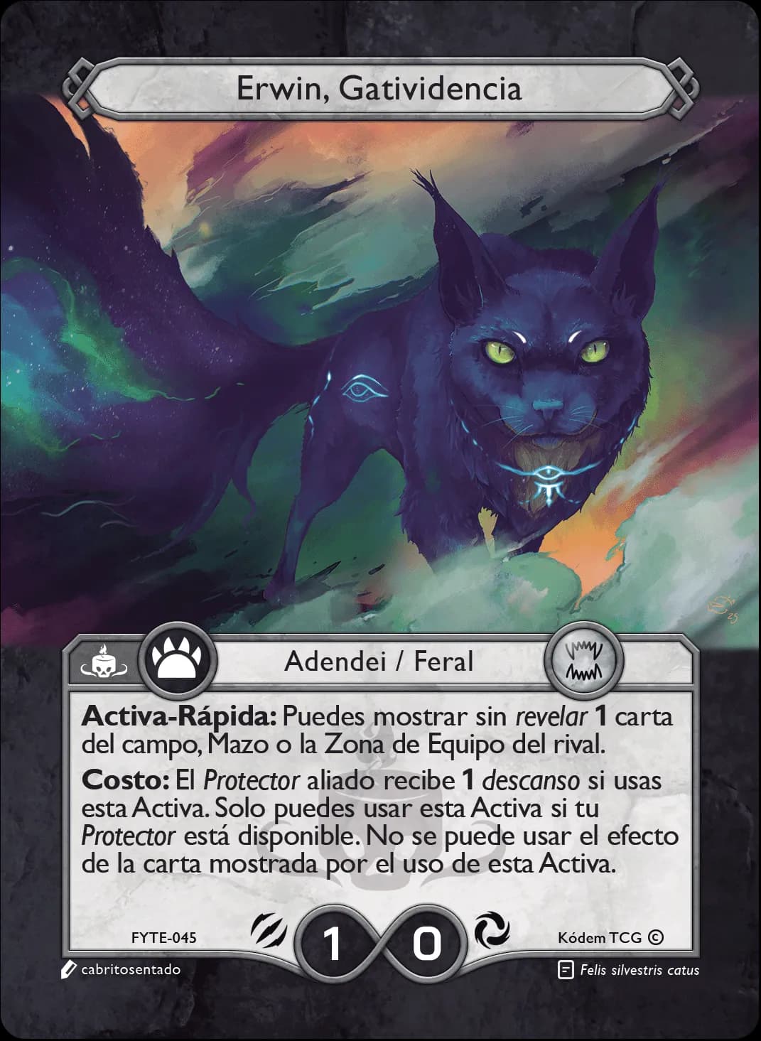 Erwin, Gatividencia