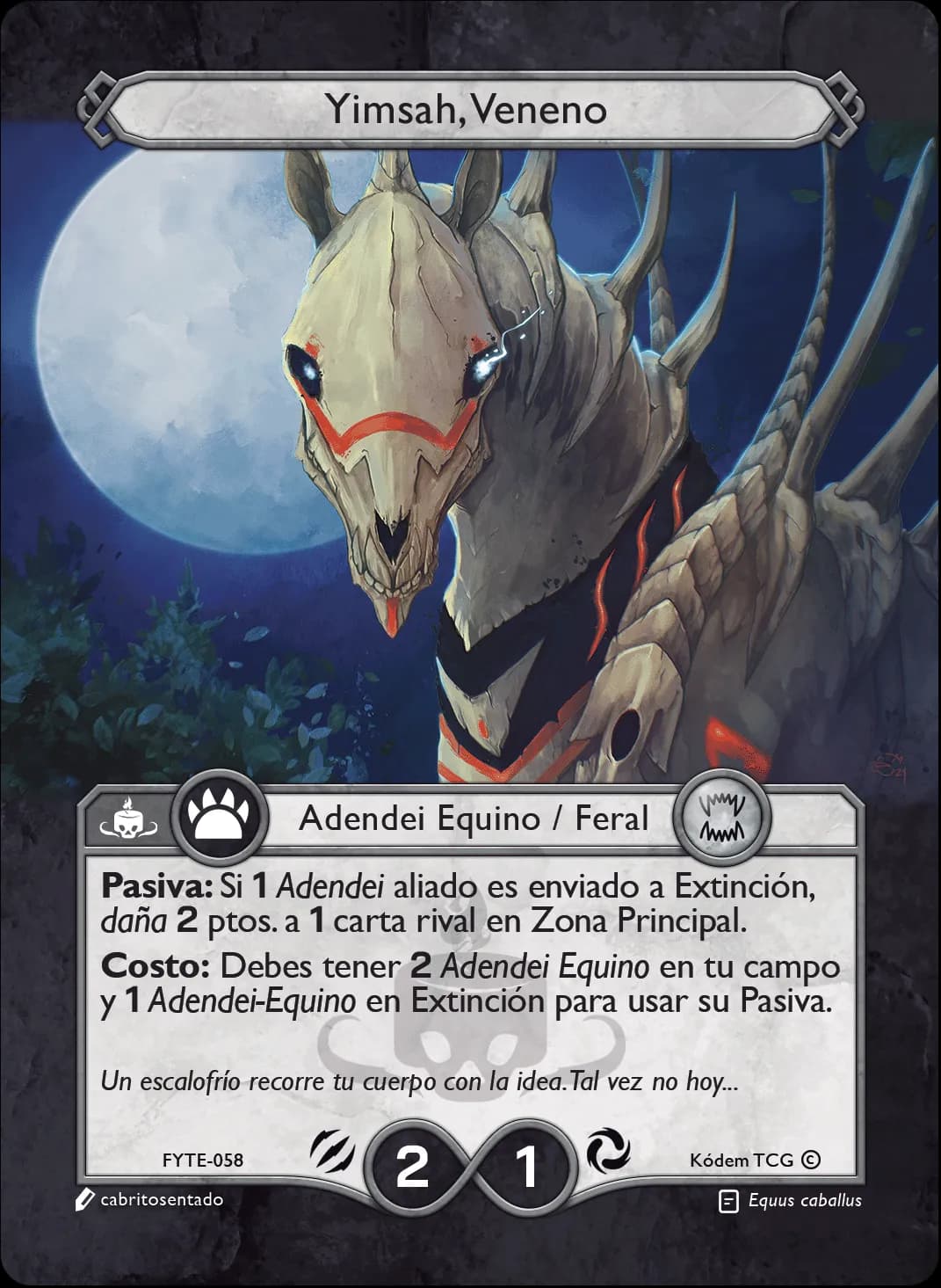 Yimsah, Veneno