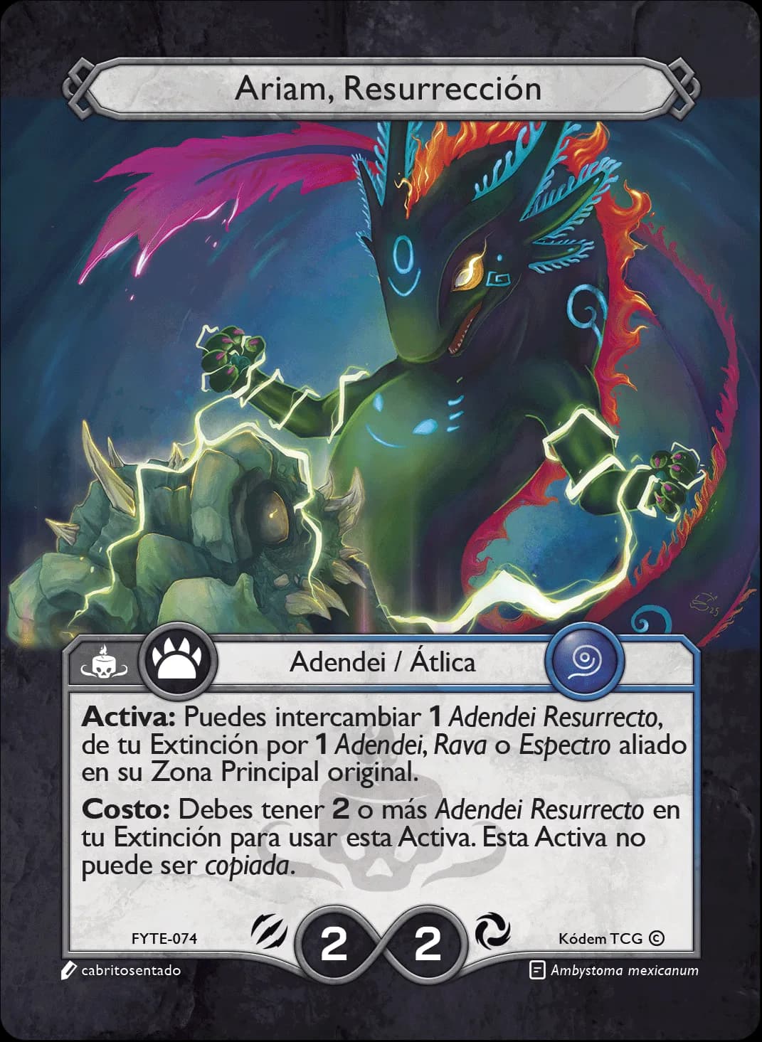 Ariam, Resurrección