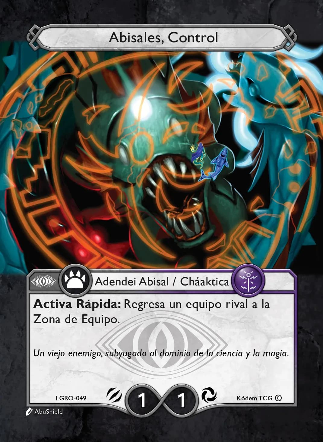 Abisales, Control